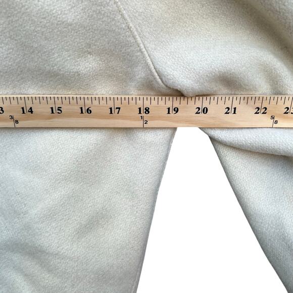 Vintage 50’s-60’s Varsity “P” Embroidered Jacket Off White Maroon Large 19x25 - Picture 8 of 10